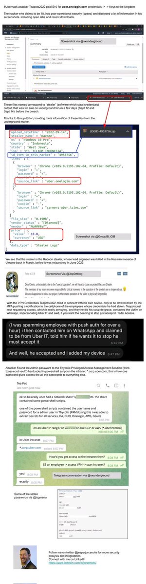 #uberhack attacker paid $10 for VPN Credentials which lead to the Keys to the Kingdom. Updated version 

#Infographics #infographic #cybersecurity #cybersec #infosec

Call out to my Friends at <a href="/GroupIB_GIB/">GroupIB_GIB</a> for underground market data.