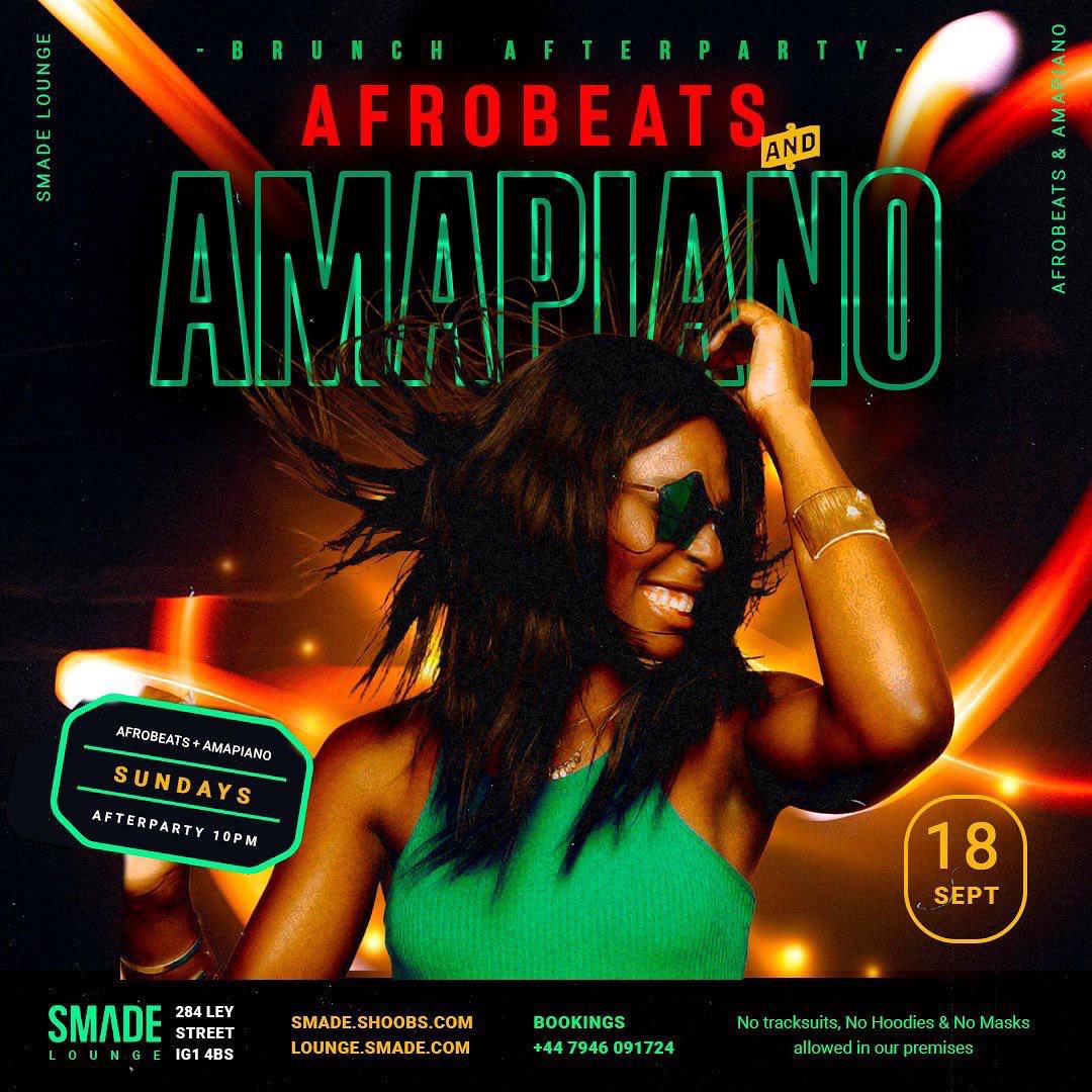 smadelounge's tweet photo. Come let’s Brunch and Vibe Issa Bank Holiday weekend… @smadelounge #GoodVibesOnly 🔥🤩🥳
@Smadeevents @iamSMADE #vip #smadeparties #litevents #PartyTime https://t.co/m0qfBBfP29