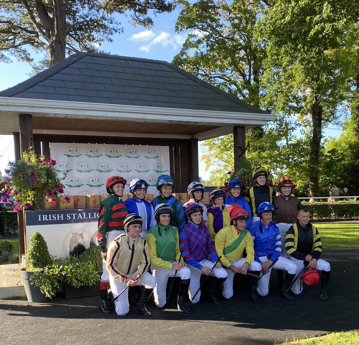 InjuredJockeys's tweet photo. Congratulations to all our riders who put their heart and soul into @CorinthianChall.  We are so proud of you. Well done to @staniclaus who came first @gowranpark followed by @FionaDowling12, Darren Harrison and @JanemDavis84.  All points to go towards @leopardstownrc 22nd Oct.🐎 https://t.co/NGKZKh2Hz2