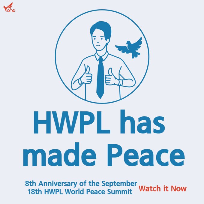 ❤️8th Anniversary of HWPL World Peace Summit 
Peace as an Institution: A Foundation for Sustainable Development

⭐️When: September, 18th, 2022
⭐️URL: bit.ly/3RRyqUx

#918WorldPeaceSummit #8thAnniversary
#DPCW #NoWar #ManHeeLee 
#WorldPeace #ClickNow #Online
