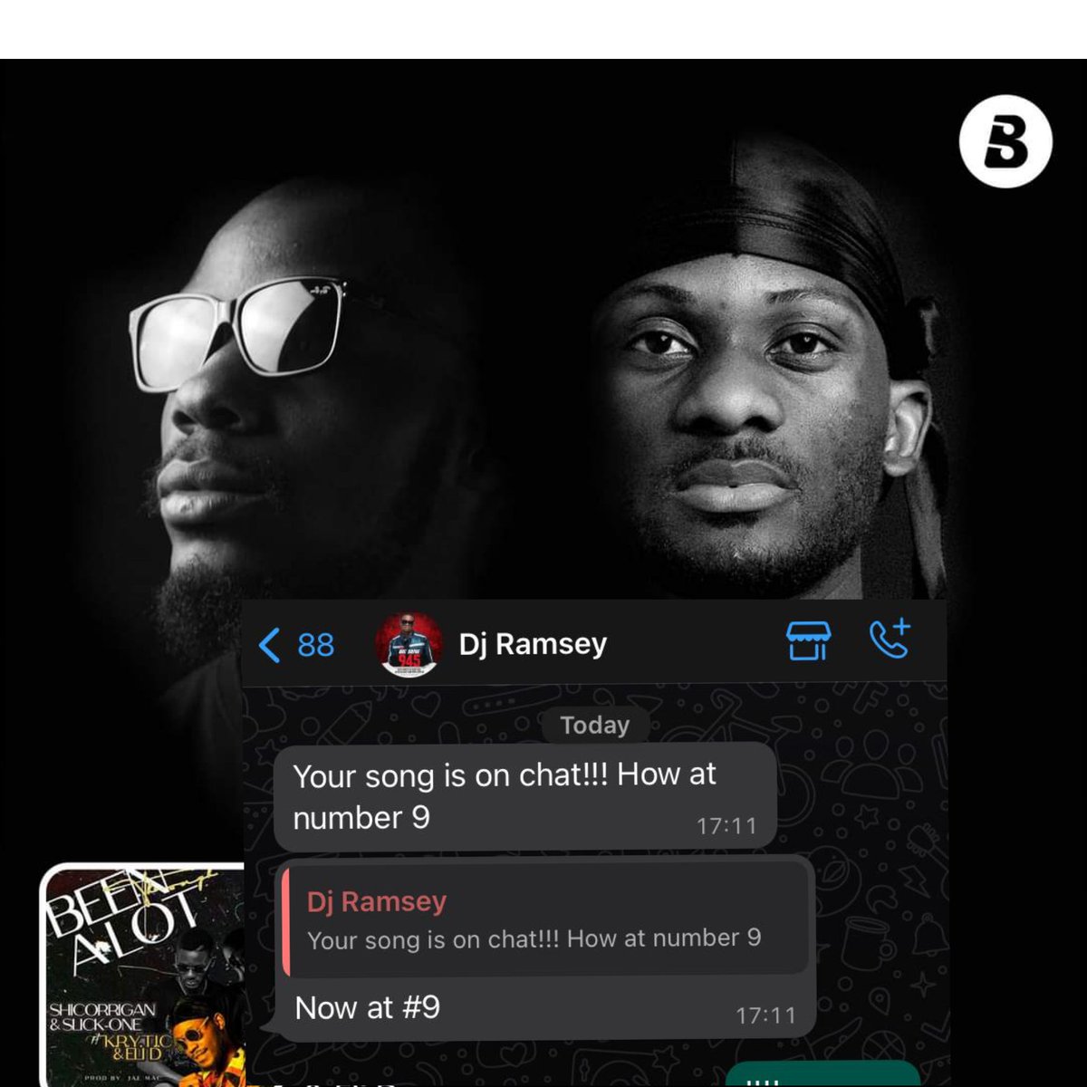 Shicorrigan's tweet photo. #Beenthroughalot is currently sitting on #9 on the #thebigdrive945 with "DJ RAMSEY" METRO 94.5 FM 🥶...we see you family thank you for the support 🙌🏾🖤.

Full song: #outnow https://t.co/pwssCawqkD

Cc @SlickOneZambia @kryticworldwide https://t.co/o2yhC6yckE