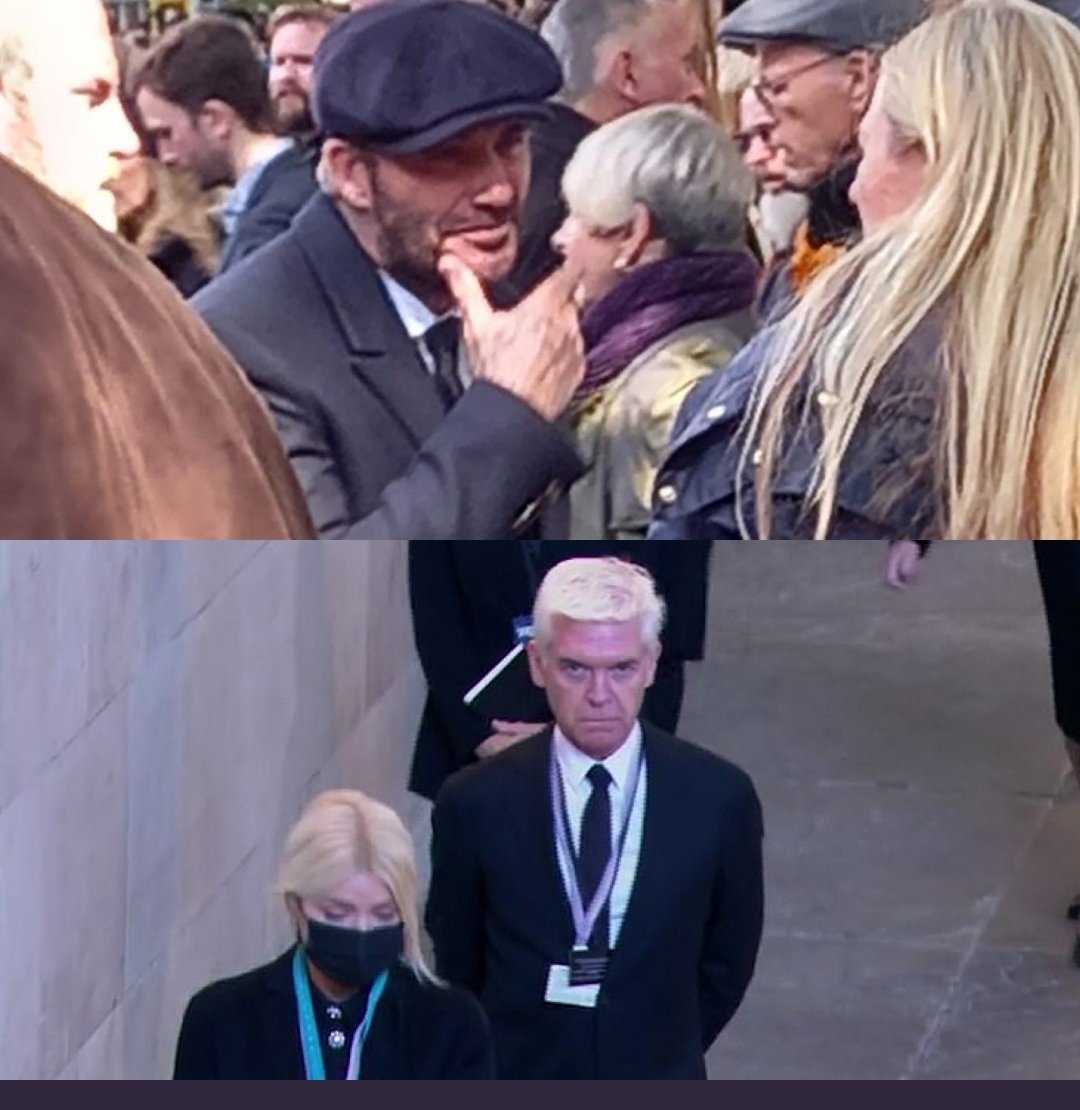 ponytailbanditx's tweet image. Why isn&apos;t #boycottthismorning trending? 
David Beckham - respectful truly British legend 
Holly and Phil - entitled self absorbed leeches