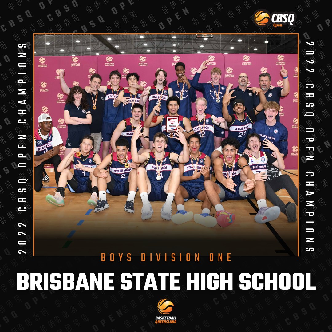 🏆 𝟐𝟎𝟐𝟐 𝐌𝐨𝐥𝐭𝐞𝐧 𝐂𝐁𝐒𝐐 𝐂𝐡𝐚𝐦𝐩𝐢𝐨𝐧𝐬 🏆

Congratulations to Brisbane State High School for taking out the 2022 CBSQ Championship in Boys Division One 👏