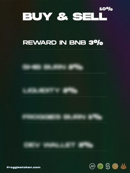 next_thing_'s tweet photo. 3% BNB rewards!

This our our first puzzle of our taxation system.

From now on all holders will receive a passive income in #BNB! 

3% of all volume will be redistributed to our holders to reward them for their commitment towards Froggies!

#binance #BinanceBlockchainWeek #BSC https://t.co/czcWuLmH1T