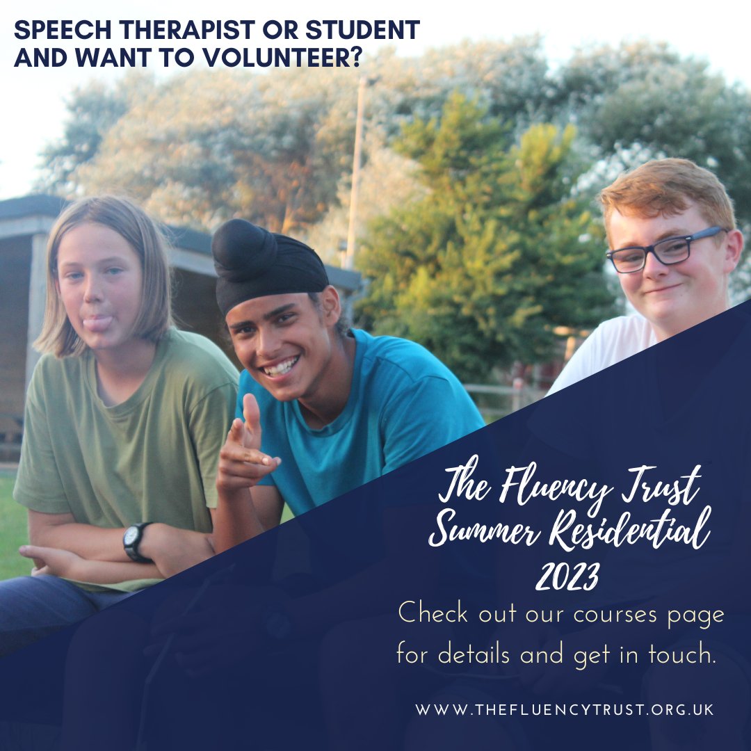 Can't believe the 2023 dates are already being planned... we have opportunities for Speech Therapists and final year students to get involved with our courses. Get in touch if are interested #stammer #stutter #FTresidential23 <a href="/CenSouth/">South West Stammering CEN</a> @DysfluencyCEN