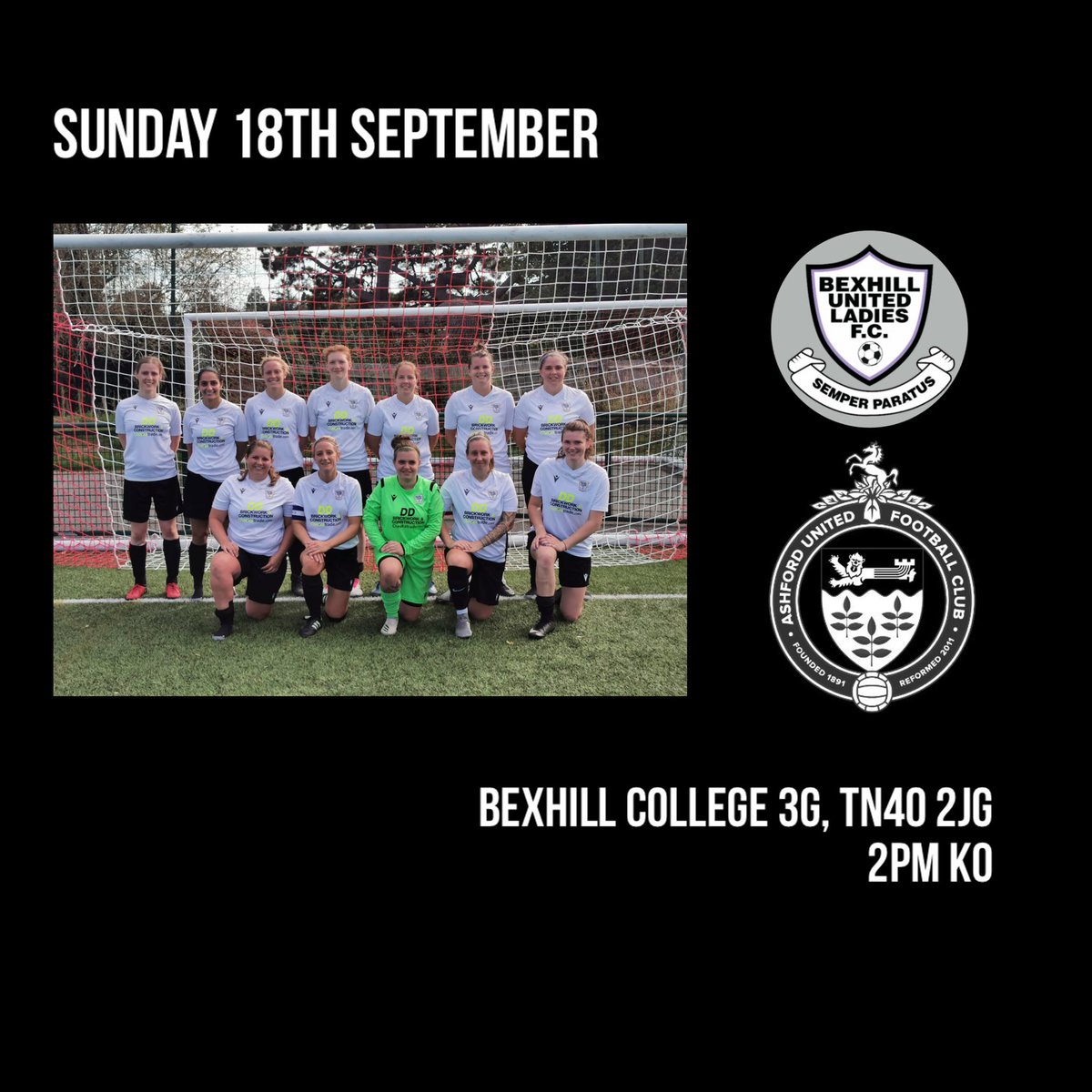 BexhillUtdLFC's tweet photo. #Bexhill United LFC (18/09) We host @AshfordLadiesFC in the league 

#BULFC https://t.co/du3vRljUGz