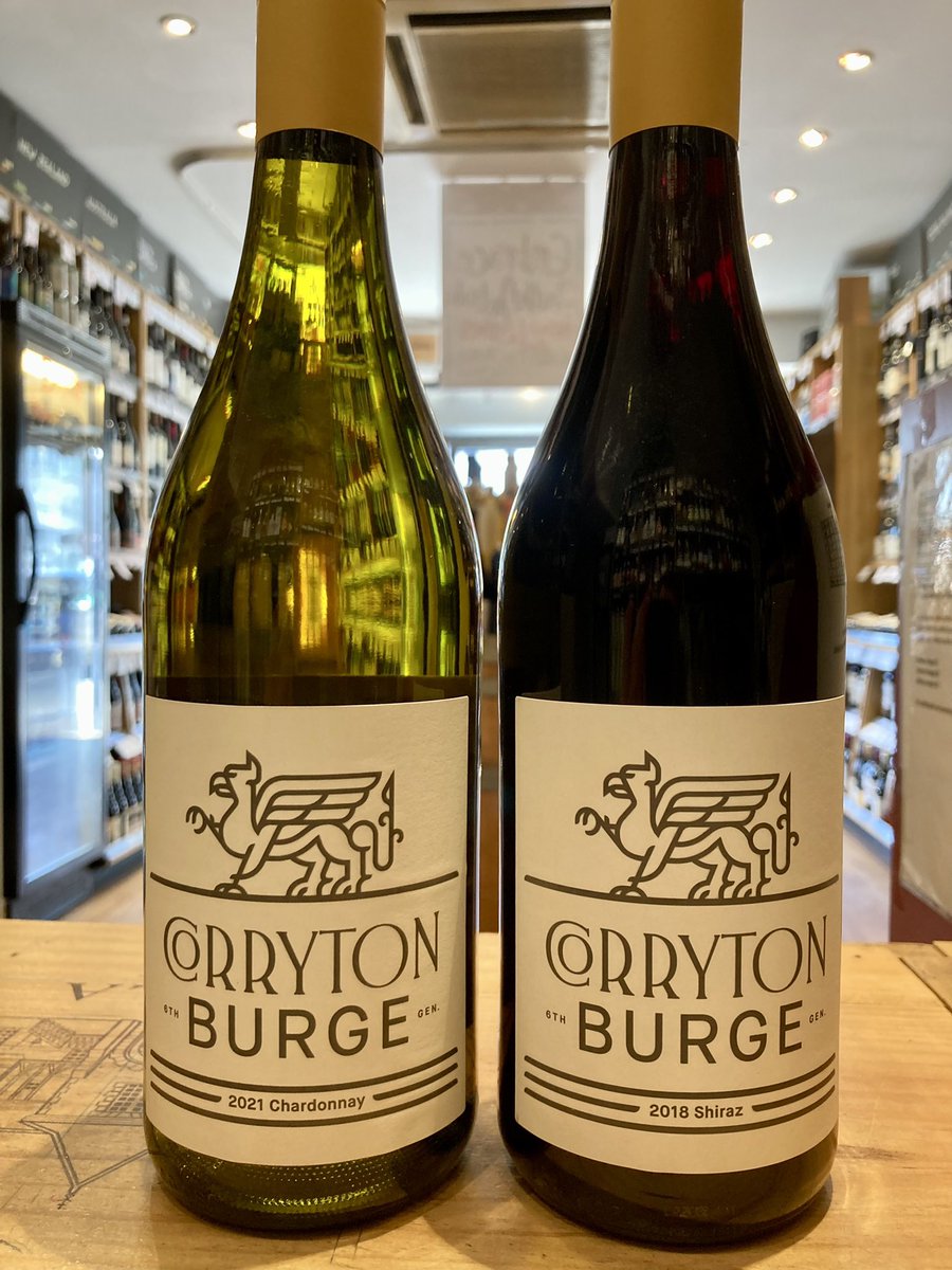 Odd_Hampstead's tweet photo. NEW IN FROM SOUTH AUSTRALIA: Corryton Burge Chardonnay 2021. Lively, rich, round &amp; creamy with aromatic white nectarine, peach and pear. Corryton Burge Shiraz 2018. Strawberry, raspberry &amp; vanilla aromas. Rich fruit forward characters of raspberry, plums &amp; spice. Both delicious! https://t.co/FENwRTkAA2