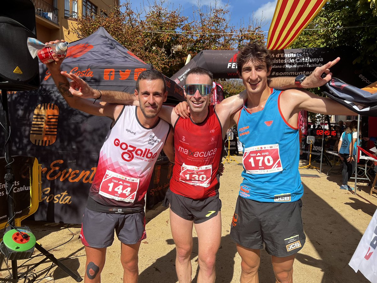 Top-5 @Taga2040, 5ª prova de la Copa Catalana i Campionat de Catalunya 2022: 🥇 Eduard Hernández - 2h40’53” 🥈 Ivan Calvó - 2h41’15” 🥉 David Rovira - 2h41’47” 4 - Víctor del Águila - 2h41’53” 5 - Marc Vizcaíno - 2h42’59” #lanostracopa #sentmuntanya