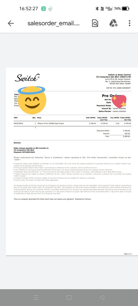 iamnorazliyati's tweet image. semoga xmenyesal dgn keputusan ini..
#ip14pro