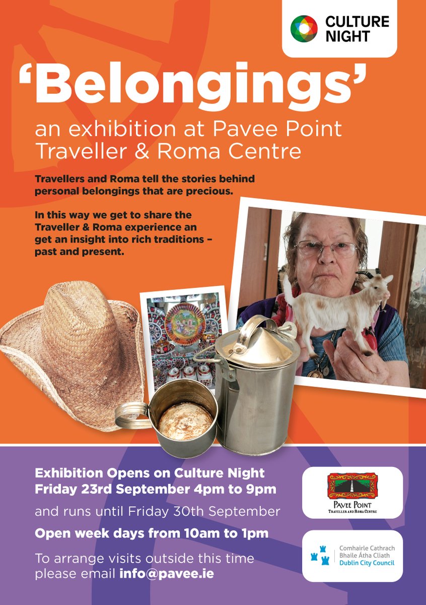 PaveePoint's tweet photo. Join us on #CultureNightDub to celebrate Traveller &amp; Roma culture and identity https://t.co/gS2GfUHLVi