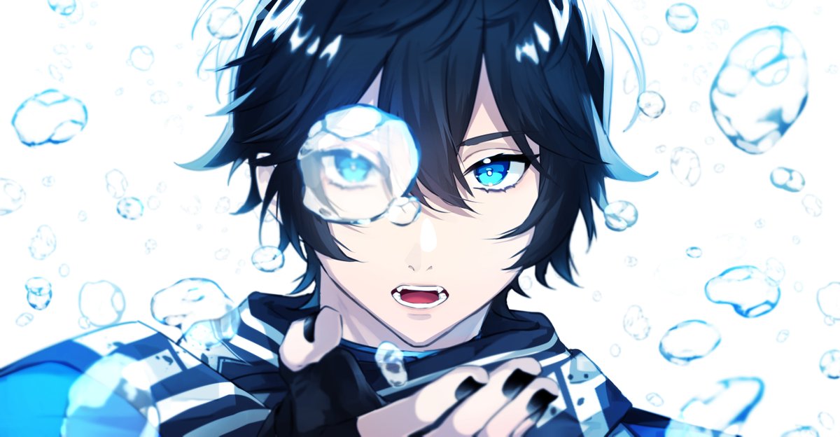 「Dyed in blue #AXIART 」|ogitaのイラスト