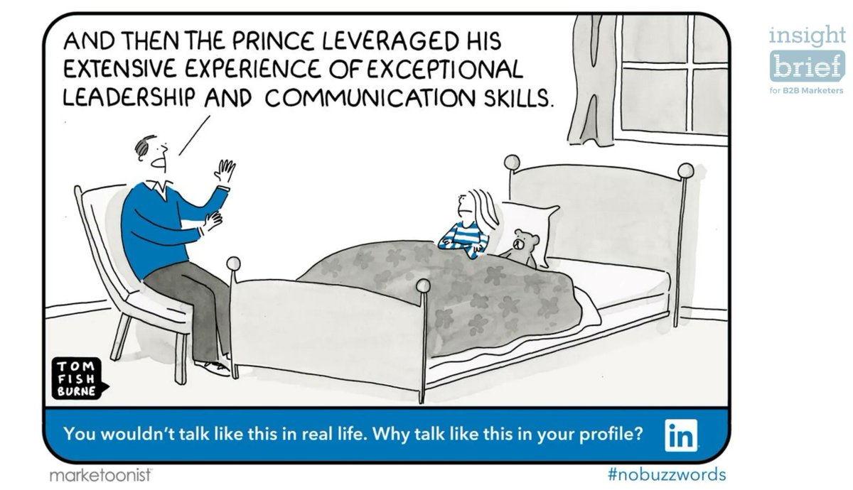 PaulTDenham's tweet photo. B2B would be better off with people being themselves more. The cartoons show us how ridiculous B2B buzzwords actually sound in real-life 😆
You can be yourself and be professional at the same time.
Let me know your thoughts!
by @marketoonist #b2bmarketing #humour #nobuzzwords https://t.co/pjuOq1Gh9U