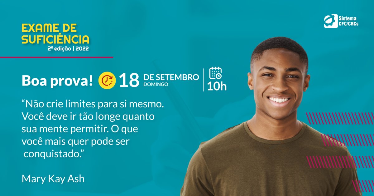 cfcoficial_'s tweet photo. #ExamedeSuficiência: Desejamos boa prova a todos os examinandos. ✨🥰

🕥As provas serão aplicadas em todo o país, neste domingo (18), a partir das 10h (horário de Brasília).

#SomosContabeis #VemCRC #Contabeis #Contabilidade https://t.co/z2geT4Fkdp