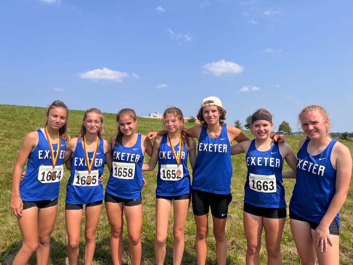 Congrats Exeter Girls XC on the 3rd place finish at the Ben Bloser Invite! Varsity was led by Gabby Keith’s 4th place finish in 19:06 and Carly Keith’s 6th place finish. The JV squad finished 2nd led by Harper Adams. <a href="/ExeterAthletics/">ExeterTwpSD Sports</a> <a href="/SpotlightBerks/">Spotlight On Berks Sports</a> <a href="/CentralPARunner/">CentralPARunner</a>