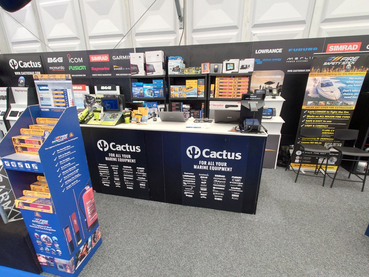 CactusNav's tweet photo. Our team is back at @SotonBoatShow and our stand is bigger than ever with even more unbeatable deals on Marine Electronics and Chandlery! Can't make it to the show? Check out the selection of Boat Show deals we have available online 🔥🔥
https://t.co/cad14d87bV
#sbs2022 #SIBS2022 https://t.co/WacsZnJLxV