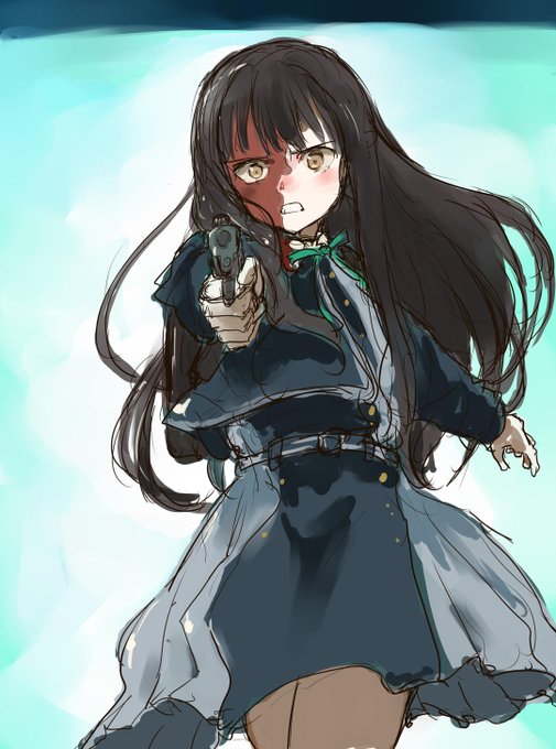 #リコリコ たきなの「心臓が逃げる」いいですね。 #Sketchドロー https://t.co/3WMHDCkWtE 