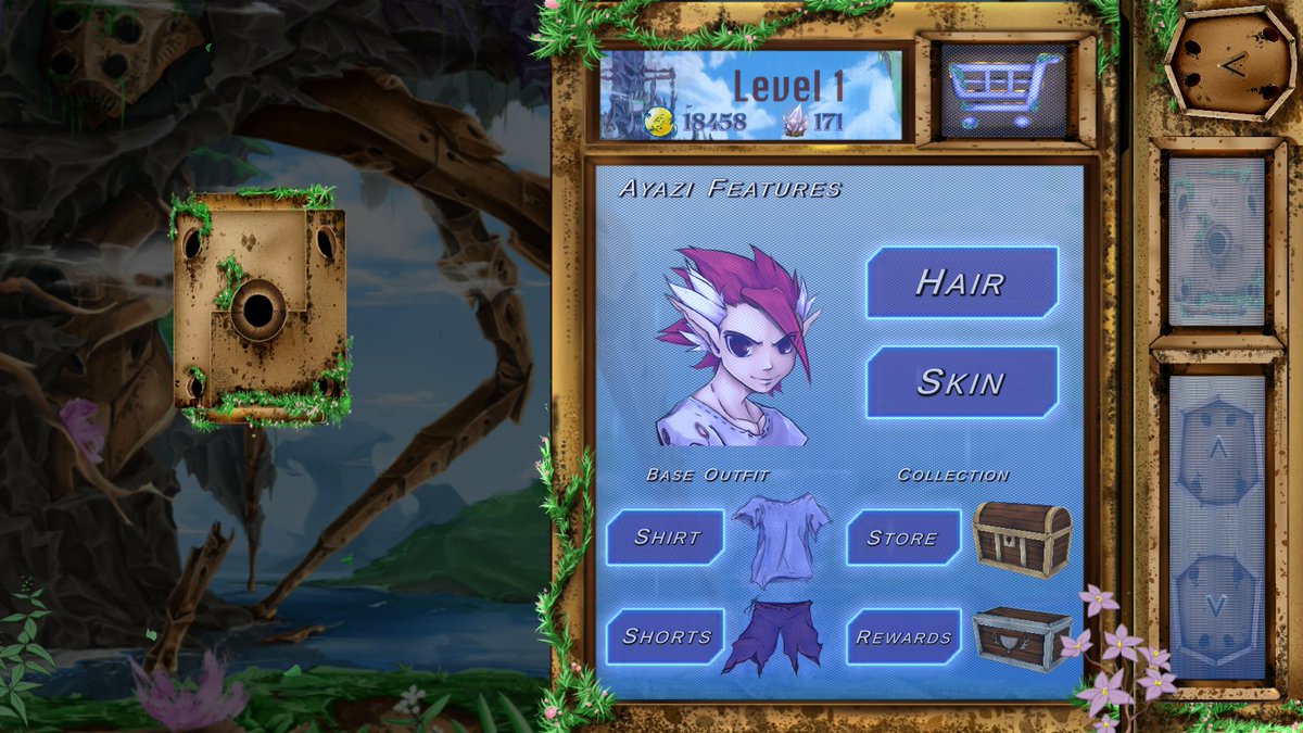 Ayazi's Relic 1.1 is live! 

Visit the Vault page in the main menu to change clothing items, colours, and apply your rewarded glows and effects.

Android: play.google.com/store/apps/det…

iOS: apps.apple.com/us/app/ayazis-…

#mobilegames #indiegame #fantasy #indiedev #gamedev #digitalart #gamer