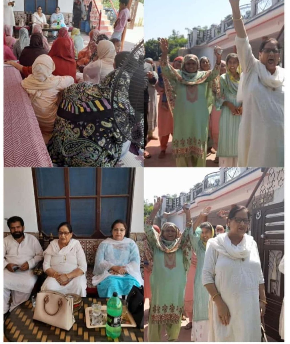BimlaLuthra2's tweet photo. JAMMU Sept. 17:  State Vice President Women Wing, National Conference and former MLA Mrs Bimla Luthra addressing women workers meeting at Dansal In Block Nagrota Constituency today said the present government has miserably failed to provide basic amenities to the people of J&amp;K. https://t.co/wLk6XeluYH