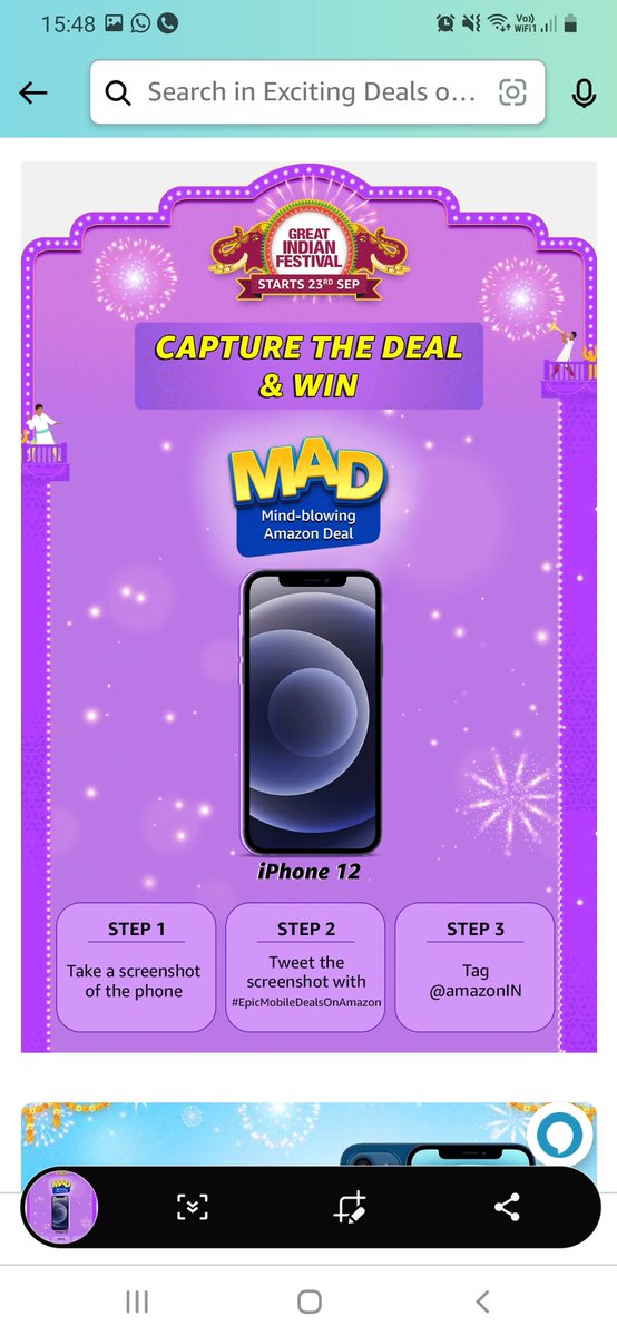 #EpicMobilesDealsOnAmazon
<a href="/amazonIN/">Amazon India</a>