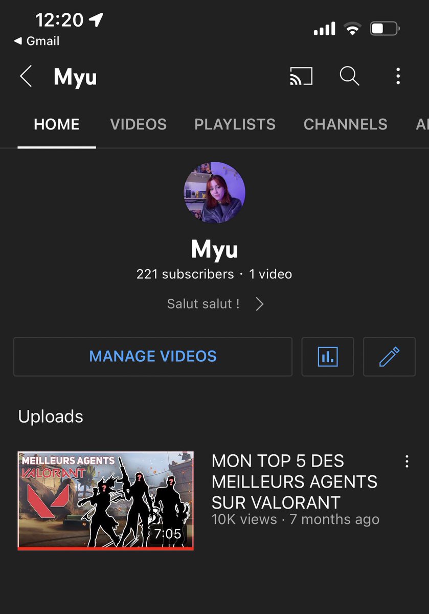 je viens d’atteindre les 10k vues sur ma première et seule vidéo 🥹
