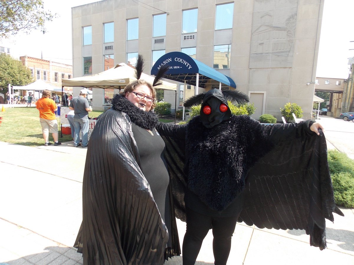 Went out to The Mothman Festival 2022 yesterday. Had an absolute blast, but the camera I took only saved 4 photos from the whole day. #mothman  #MothmanFestival