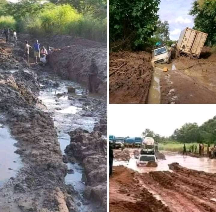 ApaiArchangelo's tweet photo. I can't be proud to occupy the office and call myself Minister of Roads and Bridges of a Country that has such roads in less than 5 kilometres away from its Capital City 😭😭😭 

What a Bombshell, just speaking my mind 🤳 https://t.co/fzezZO0ZJr