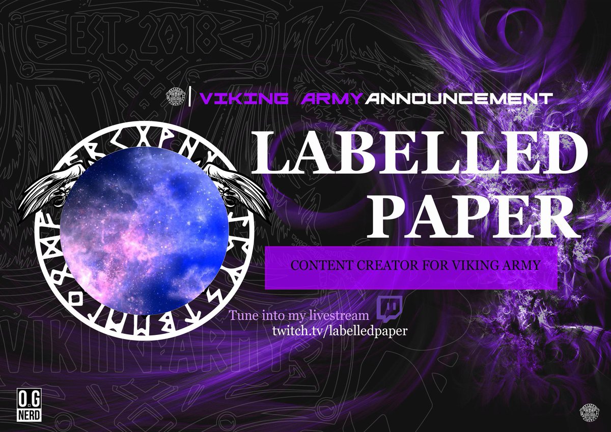 Getting back into the content creators for out second announcement;

We welcome <a href="/LabelledPaper/">Paper</a> to join us from valhalla to become the second content creator into this new generation of Vikings💪🏻

#VATFUP