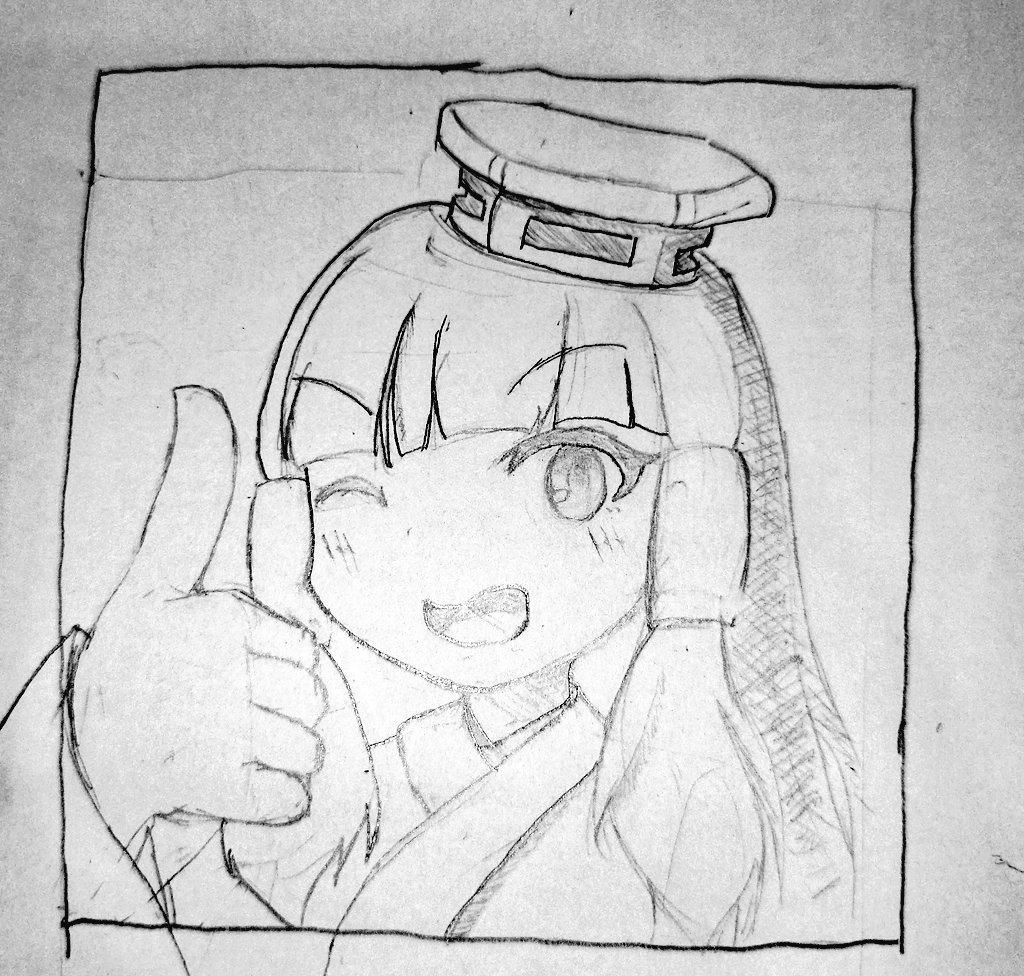 アナログで絵を書いて写真でツイッターに上げるときの話
白紙は白いが写真だと多少光源があっても暗い灰色になる
スマホでデフォ搭載されてる機能で写真を明るくしろ
2枚目は明度を上げるのとモノクロにする効果をあとづけしたものだ
紙に書ききるまで頑張ったならば最後の写真加工くらい頑張れ 