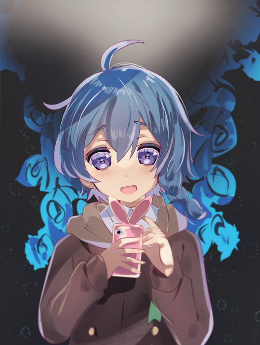 青髪男子のtwitterイラスト検索結果