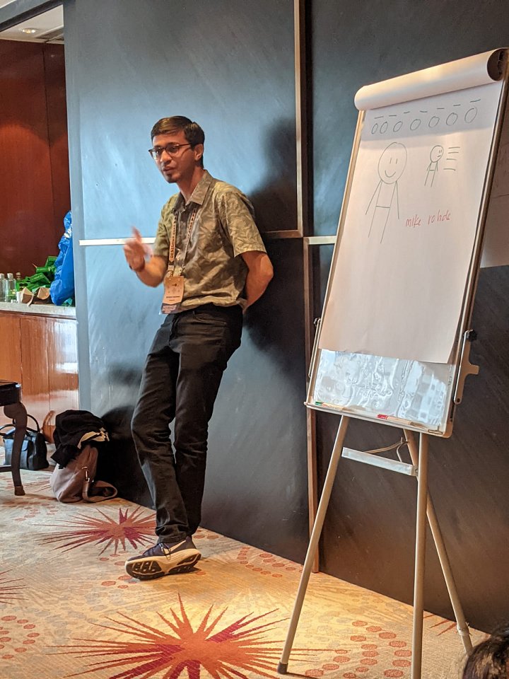 MadanRao's tweet image. “Find other cheerleaders to silence your inner critic” – creativity tips from @Rasagy Sharma at #DesignUp22!🙏

@DesignUpConf #Dup22 #design #content #creator #sketchnotes #artist #creativity #inspiration #quote #tip #feedback #validation #critique #designer