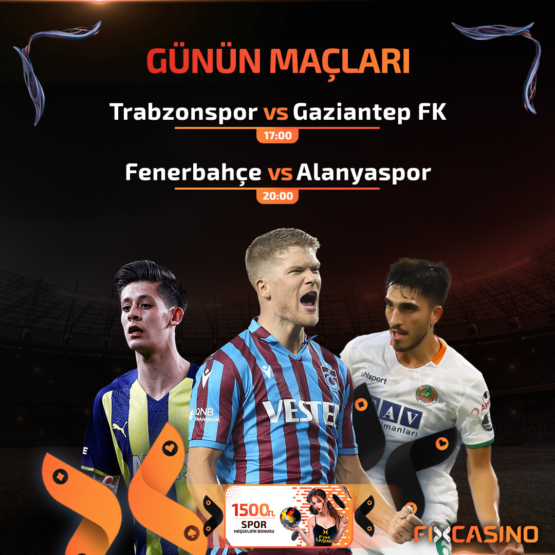 fixcasinoresmi's tweet photo. Futbol şöleni #fixcasino 'da!⚽️
Günün maç programı!✍️
🔸 Trabzonspor 🆚 Gaziantep FK
🔸 Fenerbahçe 🆚 Alanyaspor
Spor'da 1500₺ üyelik bonusu fırsatını kaçırma!😉
%30'a varan anlık Spor kayıp bonusu!🎁
https://t.co/lQCkeY5LBW https://t.co/UALiXPTm4h