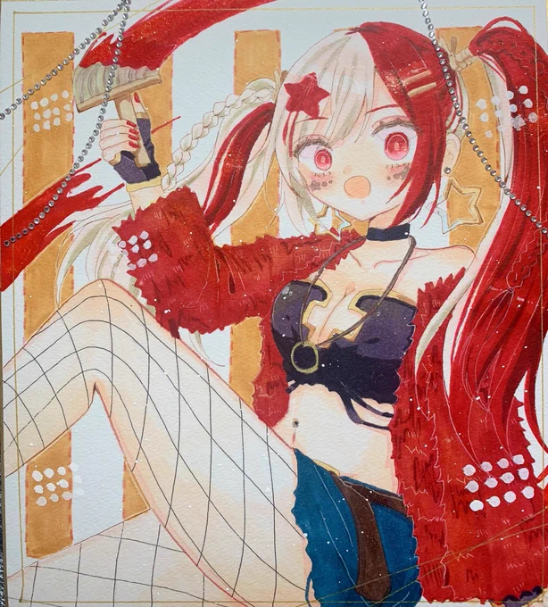 最近のイラスト色紙 