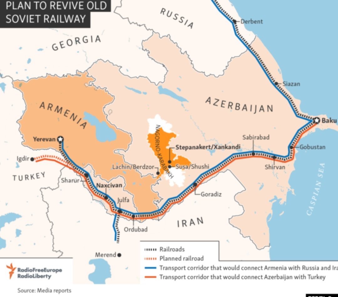зангезурский коридор на карте фото