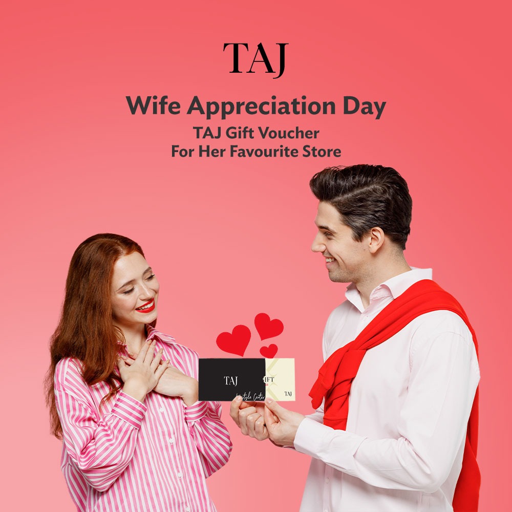 Every 3rd SUNDAY in September is Wife Appreciation day! A CHANCE to show her you care from TAJ Lifestyle Center🎁 هدية مُميزة لحبهم وعطائهم اللي ما بيعرف حدود.. عند تاج!
😍
#tajlifestylecenter #Wife #appreciationday #AmmanJordan