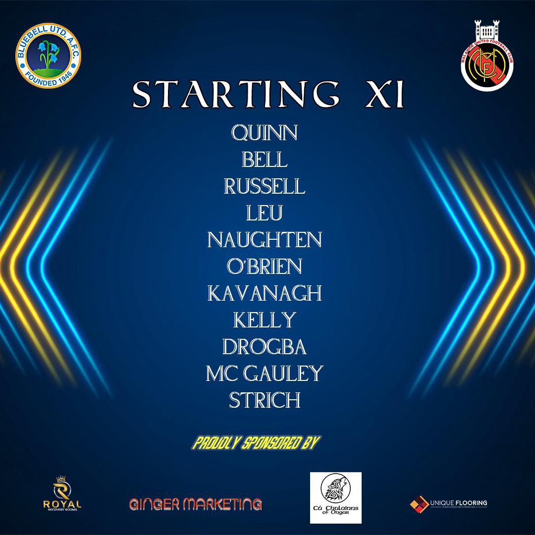 BluebellUnited's tweet photo. Bluebell Utd Starting 11 for today’s game Vs
@MalahideUtdAFC https://t.co/IDmryq7Sj7