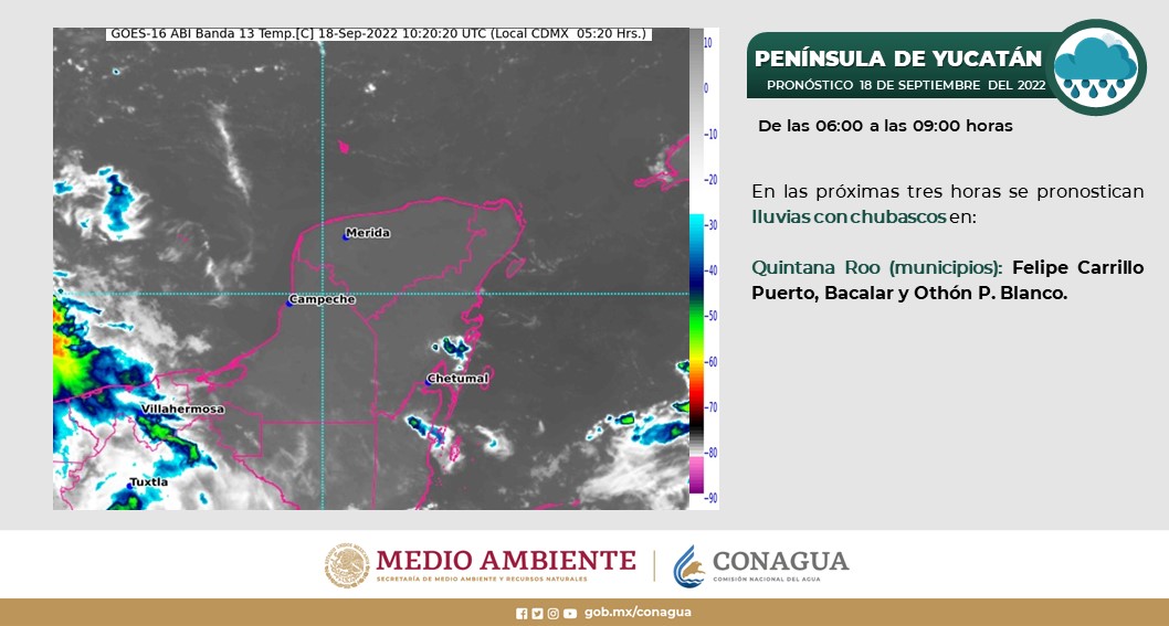 conagua_clima's tweet photo. #Pronóstico de #Lluvias y #Chubascos dispersos en zonas de #QuintanaRoo https://t.co/Yc47YKULP2