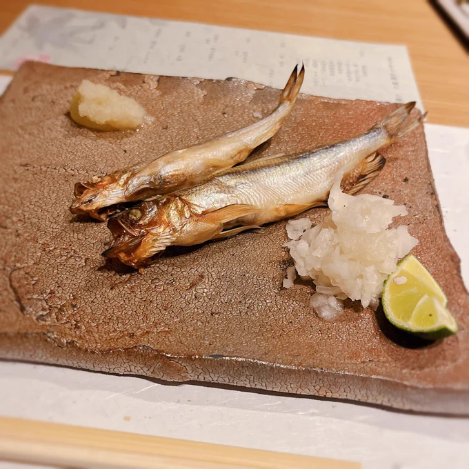まさかの夕食にししゃも出た 