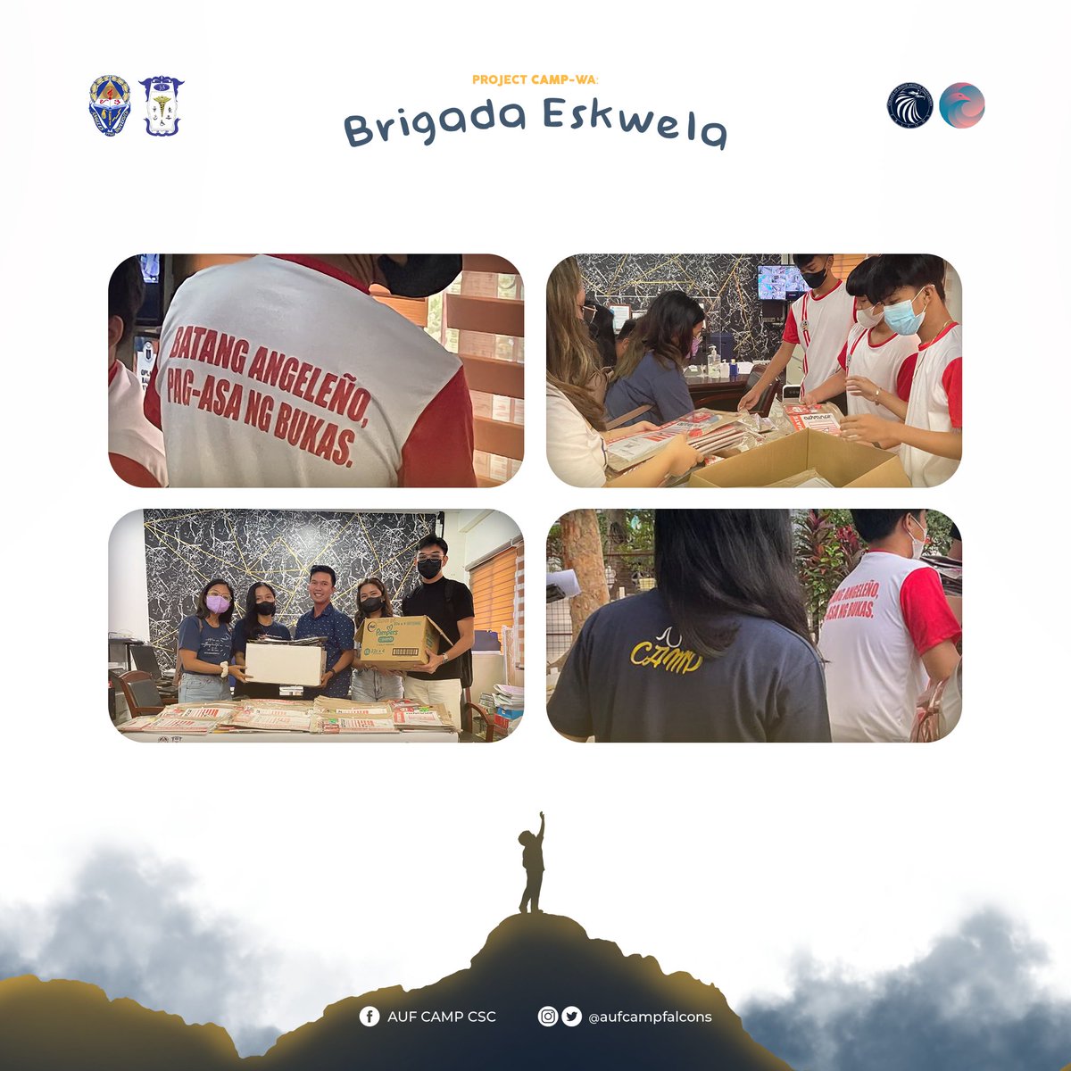 aufcampfalcons's tweet photo. 𝗕𝗮𝘁𝗮𝗻𝗴 𝗔𝗻𝗴𝗲𝗹𝗲ñ𝗼, 𝗣𝗮𝗴-𝗮𝘀𝗮 𝗻𝗴 𝗕𝘂𝗸𝗮𝘀

IN PHOTOS | AUF CAMP CSC BRIGADA ESKWELA 22’ 

AUF CAMP CSC conducted Brigada Eskwela last September 16, 2022 to support the young learners of Gov. Rafael L. Lazatin Intergrated School. 

#ProjectCAMPWa
#CAMPyons https://t.co/kZMMefrM4k