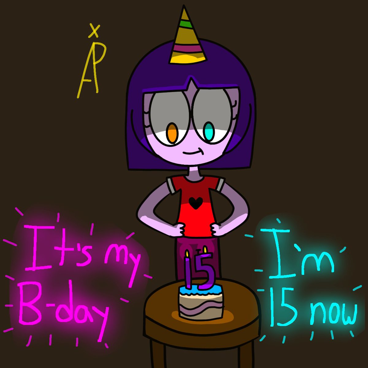 plexiawilliams's tweet photo. Today's my b-day 🎉🎂 I'm 15! #digitalart #digitalartwork #doodle #doodleart #mybirthday #artist #ItsMyBirthday #birthdayart #birthdaygirl #im15 #mysona https://t.co/EPsoXDM33N