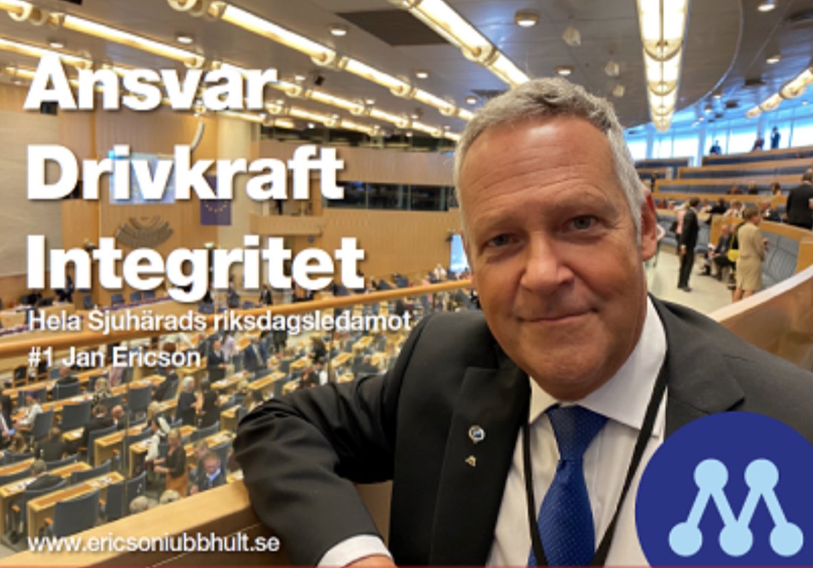 Ericson_ubbhult's tweet image. Nu är riksdagsvalet färdigräknat. Jag påbörjar min femte mandatperiod som riksdagsledamot. Och är lite smickrad över drygt 1.000 personkryss. Hade jag inte räknat med. Tack alla för stödet i valrörelsen och för att ni tror på mig. 🙏 Jag ska inte göra er besvikna!
