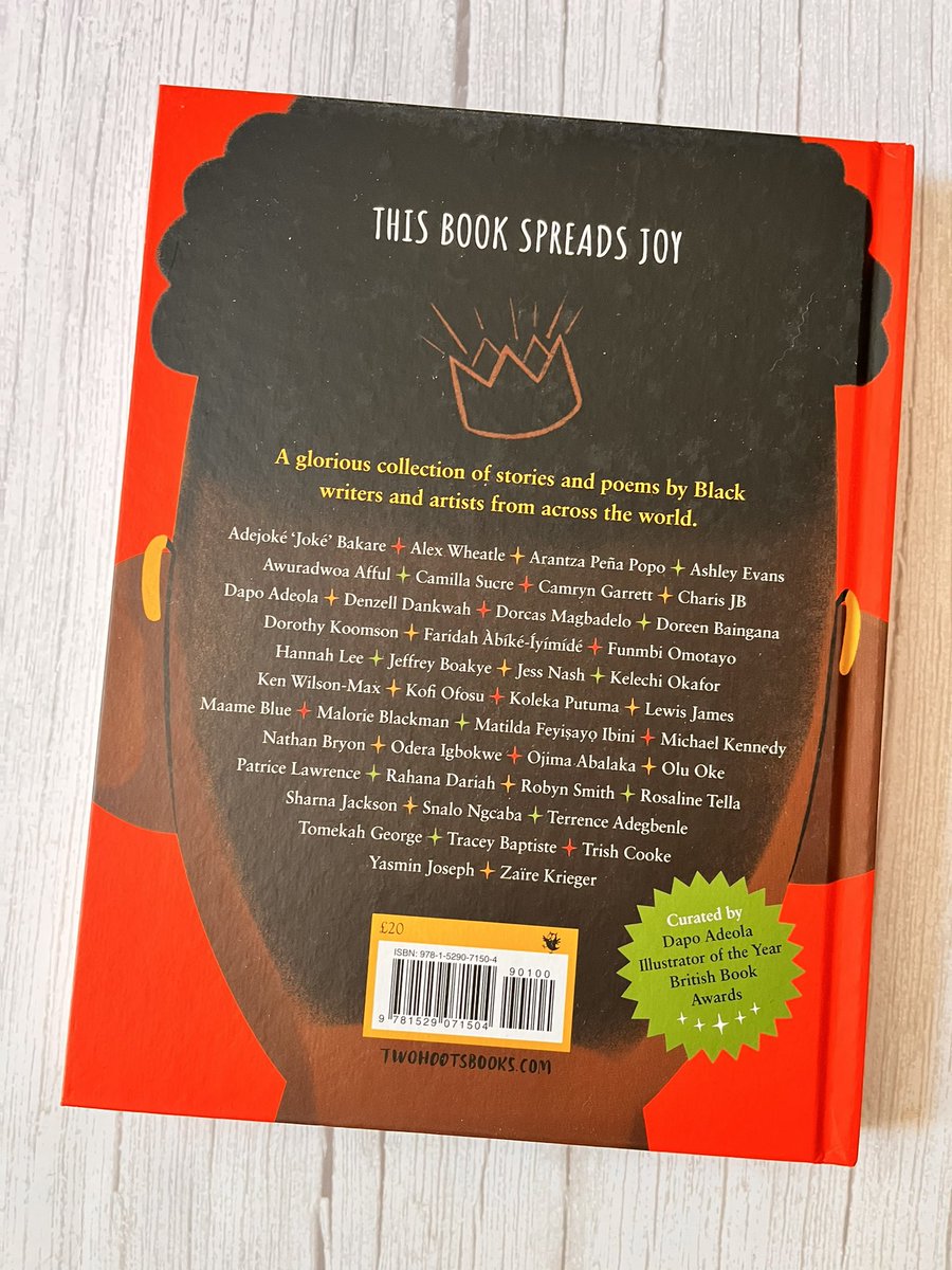 BookSuperhero2's tweet image. Oh my goodness! #JoyfulJoyful is bubbling over with with talent. Curated by @DapsDraws, featuring over 40 Black writers and artists - this is a collection you’ll want to get your hands on.  #BookBoy already has big plans to test out Nan’s Jollof Rice recipe. @TwoHootsBooks