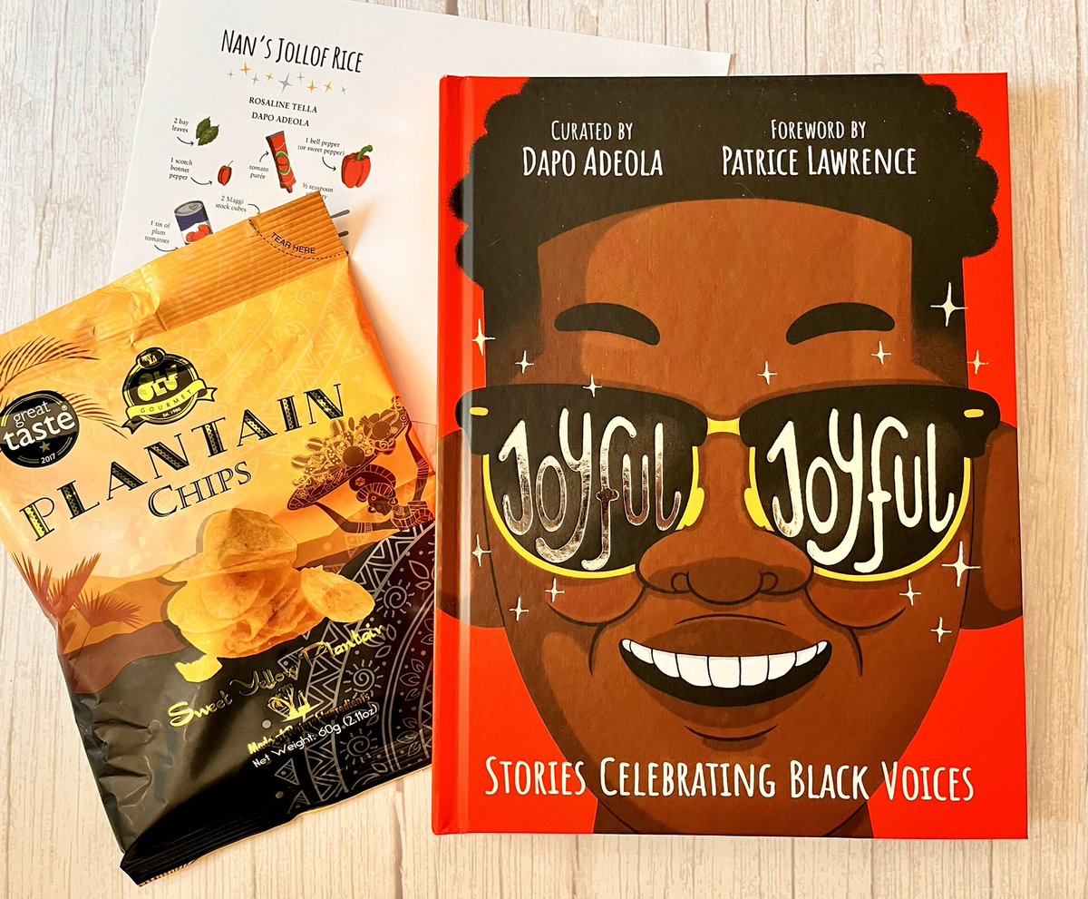 BookSuperhero2's tweet image. Oh my goodness! #JoyfulJoyful is bubbling over with with talent. Curated by @DapsDraws, featuring over 40 Black writers and artists - this is a collection you’ll want to get your hands on.  #BookBoy already has big plans to test out Nan’s Jollof Rice recipe. @TwoHootsBooks