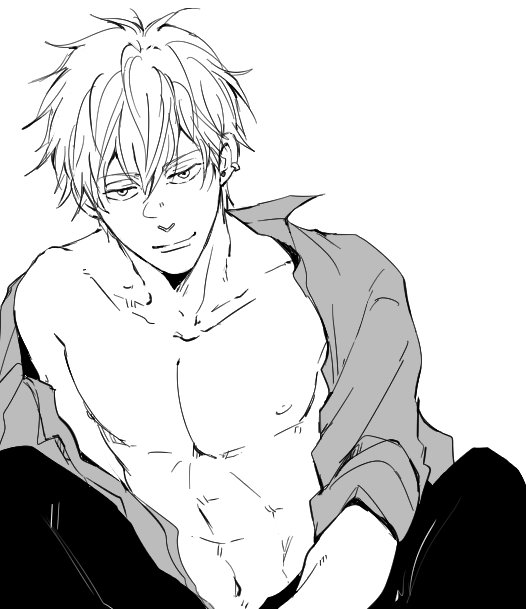 #自創作男子イラストフェス01 
ぎりぎりもさい感じの男子を描いたりもしてます 