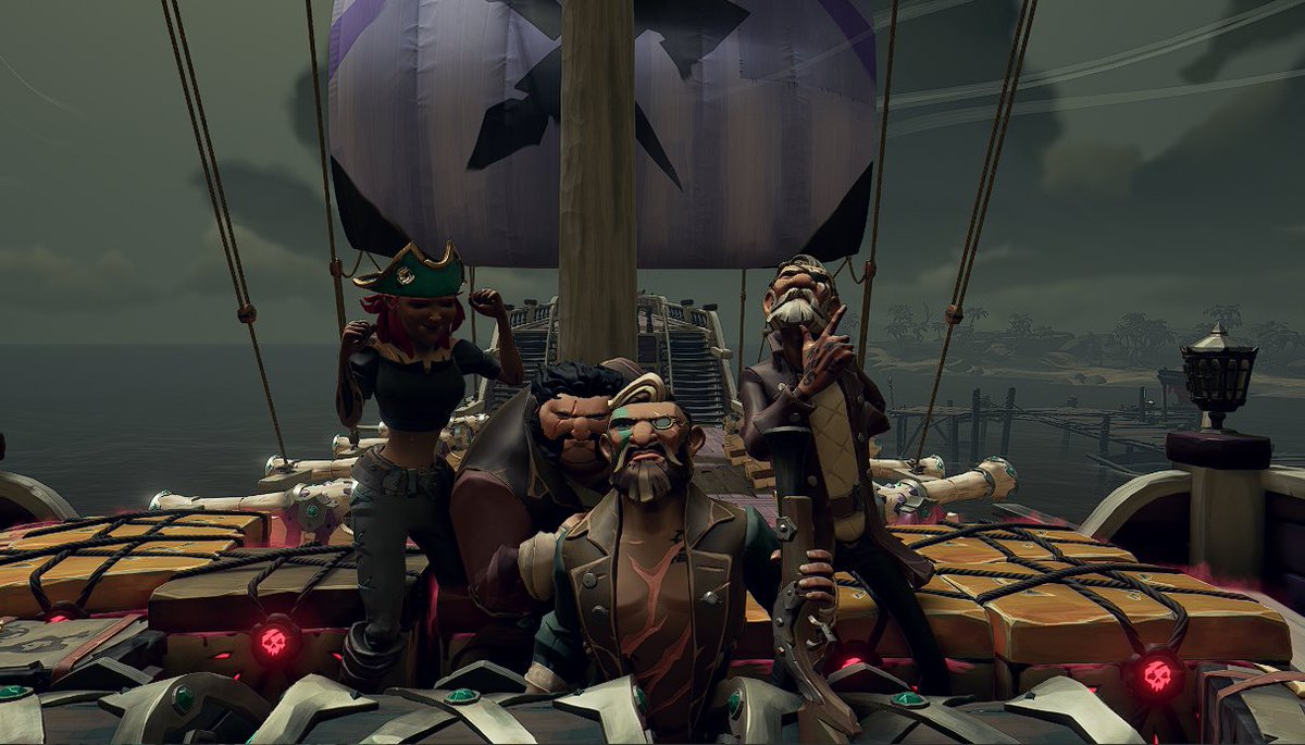 Moee2003's tweet image. Yesterday was a very lovely day. Not only were we helping shira to give out 6-packs and capstans. Love this community so many lovely people.  We also almost got her legendary theif if not @PhyesR would’ve sold an Athena chest to reapers

#CommunityDay #BeMorePirate @SeaOfThieves