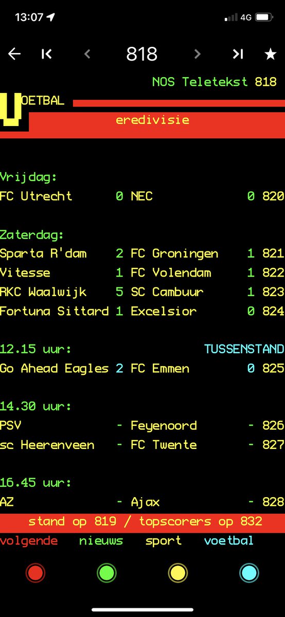 Tim0573's tweet photo. Teletekst weet de uitslag al! @GAEagles @GAE_TillIDie @EaglesBSide https://t.co/h2oS8RqfLq