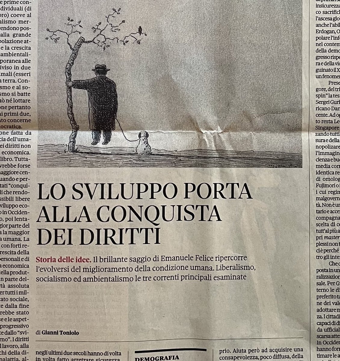 emanuelefelice2's tweet image. Oggi sul domenicale del @sole24ore, una recensione molto bella del mio ultimo libro. Scritta da Gianni Toniolo... grazie!
@edizionimulino
La conquista dei diritti. Un’idea della storia