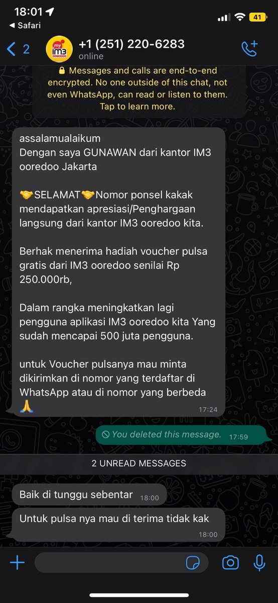 rihanfirdaus's tweet photo. @IndosatCare min mau tnya ini penipuan?tlg di tindak lanjuti https://t.co/vzMurOxth6