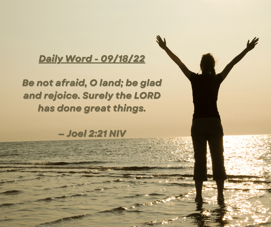 FourthBaptist's tweet photo. This reassurance from God is given to a people facing desperate times, which were brought on by God to lead them to repent. The land can rejoice and be glad. So should his people! So should we! Because of Jesus, we know that "the LORD has done great things" for us! https://t.co/vBX57iwUOP