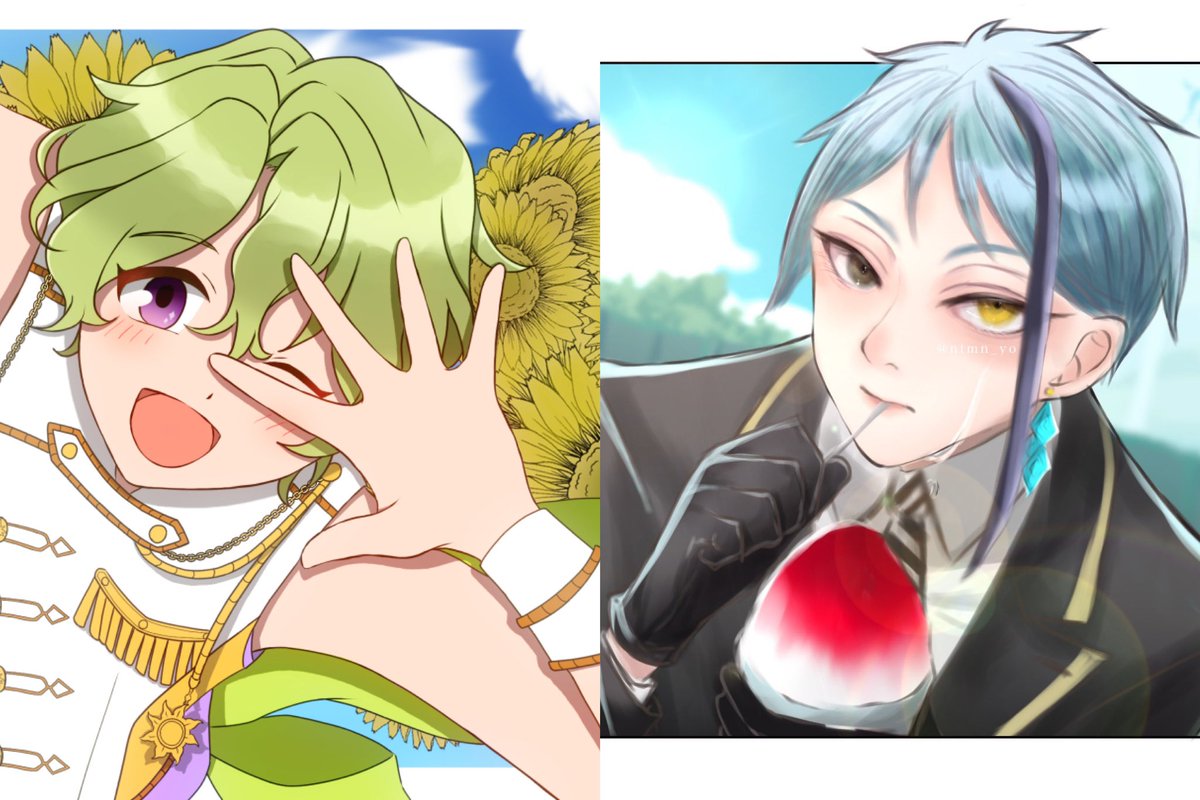 r_ne_a's tweet photo. #るねとゆかいななかまたち
身内オタクたちで“推し×夏���をテーマに企画しました🙆‍♀️🌻
絵や写真で参加してくれたみんなありがとう🥺💓
定期的に企画すると思いますよ😉✨
ジャンルバラバラですがせっかくみんな頑張って準備してくれたのでみんなも見て〜！！！
私は3枚目の日和です💚 https://t.co/lROk0rbOBN