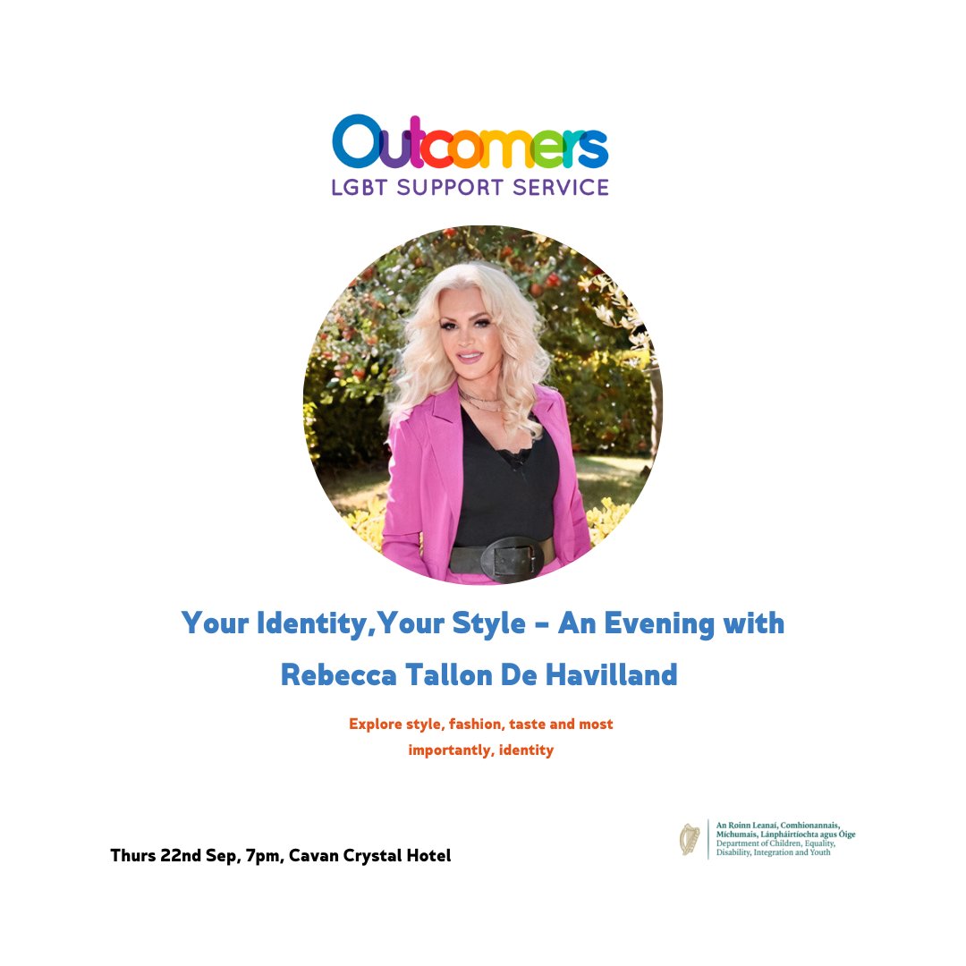 Join @BexdeHavilland this Thursday September 22nd for an evening of discovering and developing your own personal style and the positive impact it can have on one's sense of self. Registration can be made in advance via Eventbrite, or you can attend on the evening. 

#LGBT